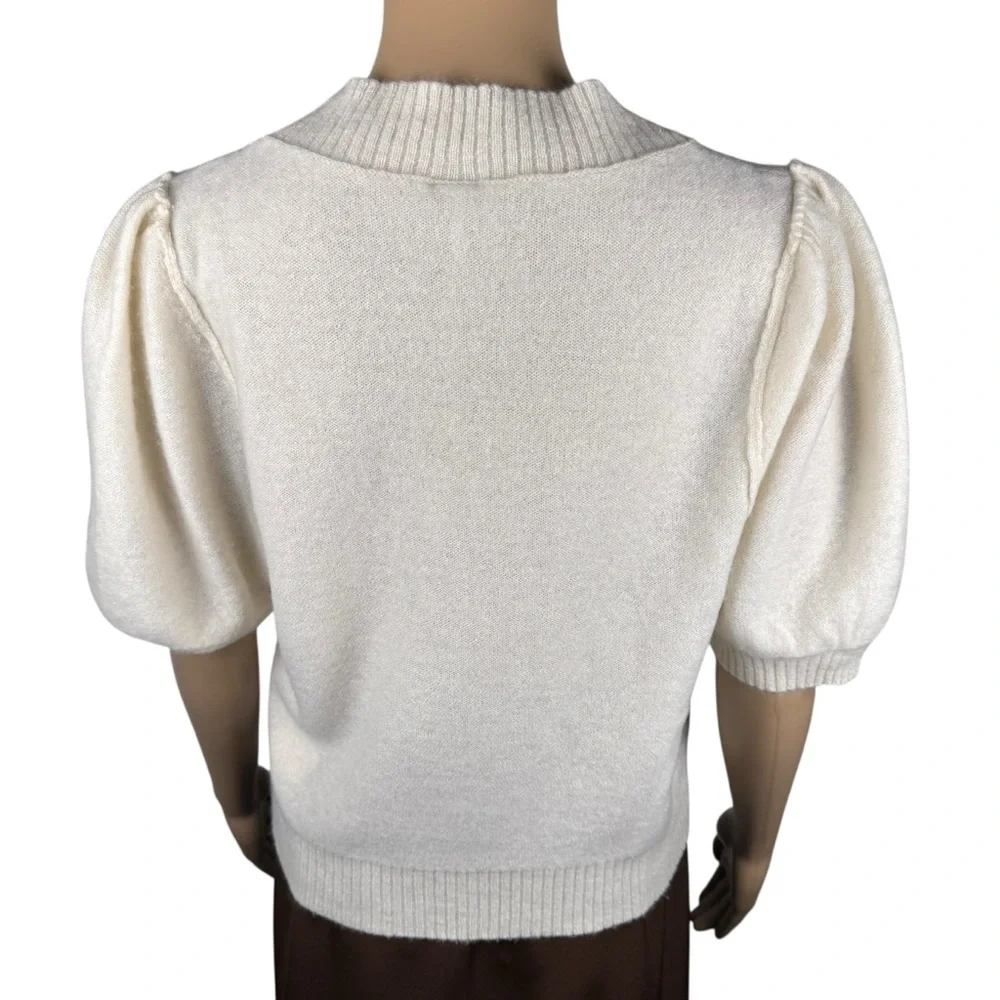 Free People Staycation Cashmere Pullover In Cream Size M